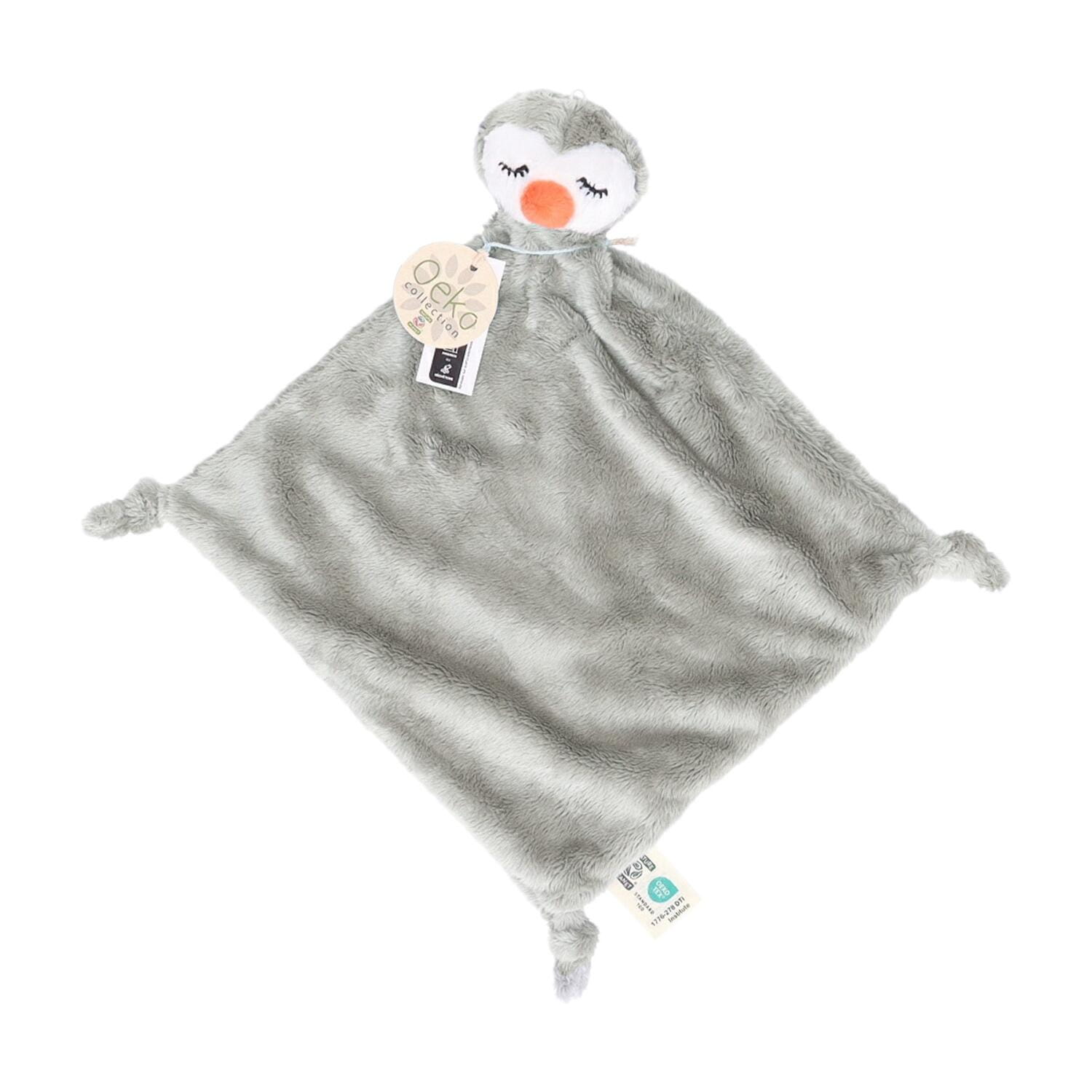 Nature Planet pinguin tuttel/knuffeldoekje - pluche - 40 cm - baby knuffel - kraamcadeau