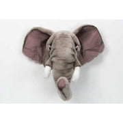 Pluche olifant knuffel - dierenhoofd - 45 cm - muurdecoratie