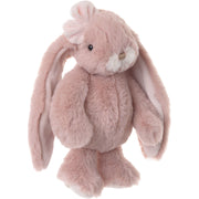 Bukowski konijn knuffel - oud roze - staand - 22 cm - pluche - Pluchen speelgoed