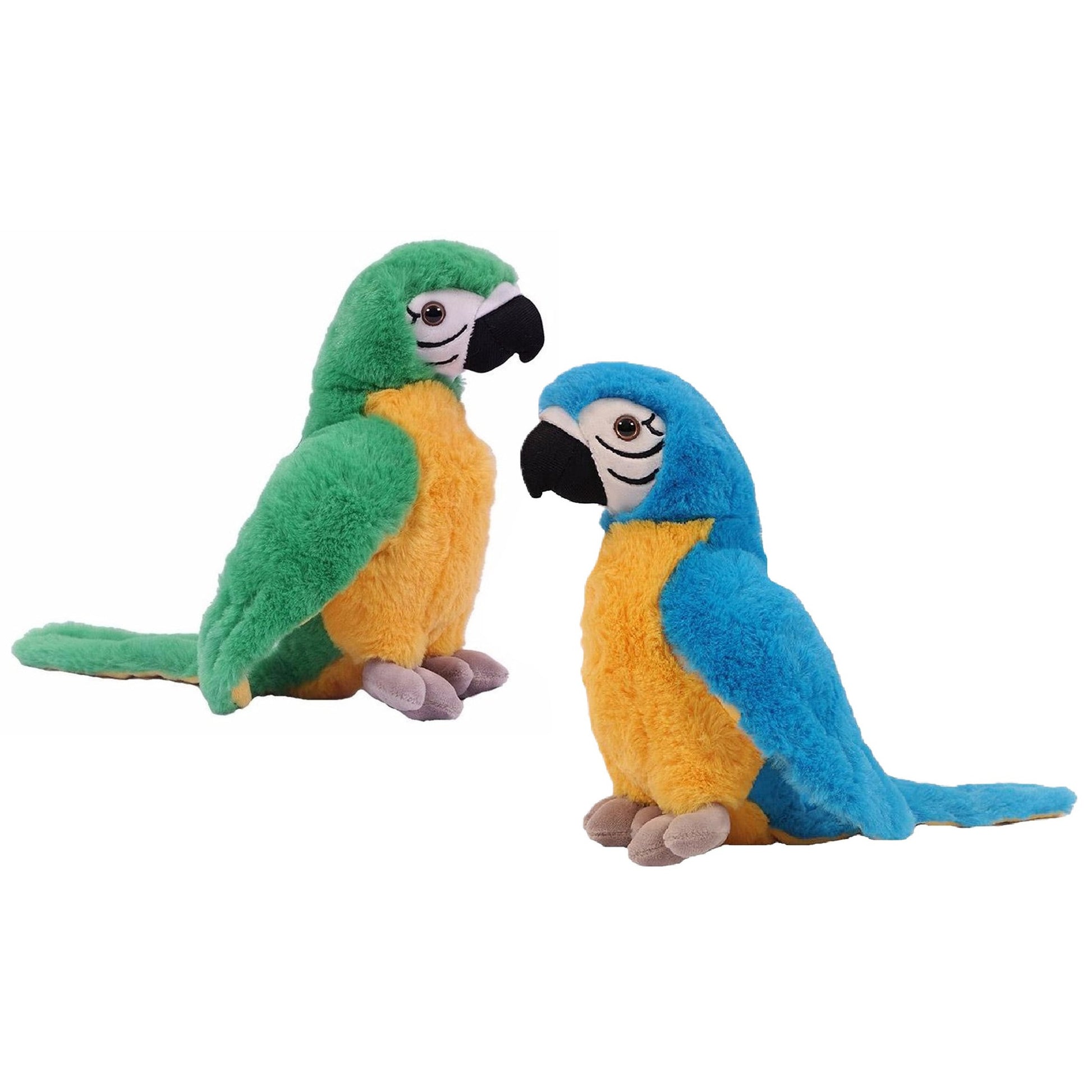 papegaai-knuffels-set-2-pluche-groen-blauw-24-cm_10439162