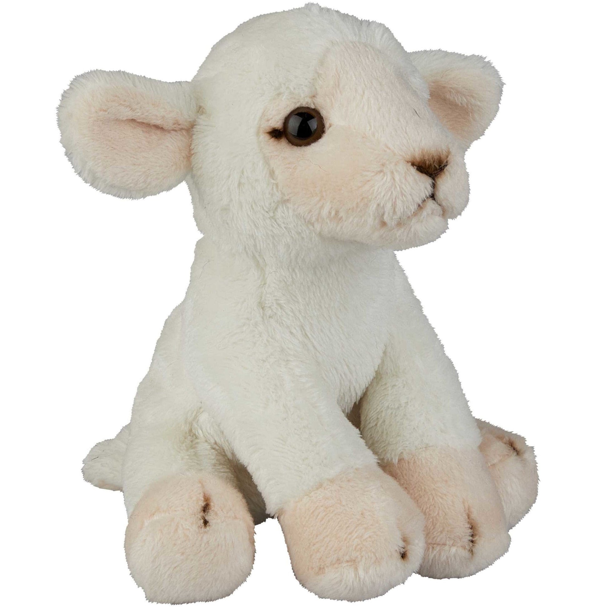 Lammetje/schaap knuffel - pluche - 15 cm - dierenknuffel - Pluchen speelgoed