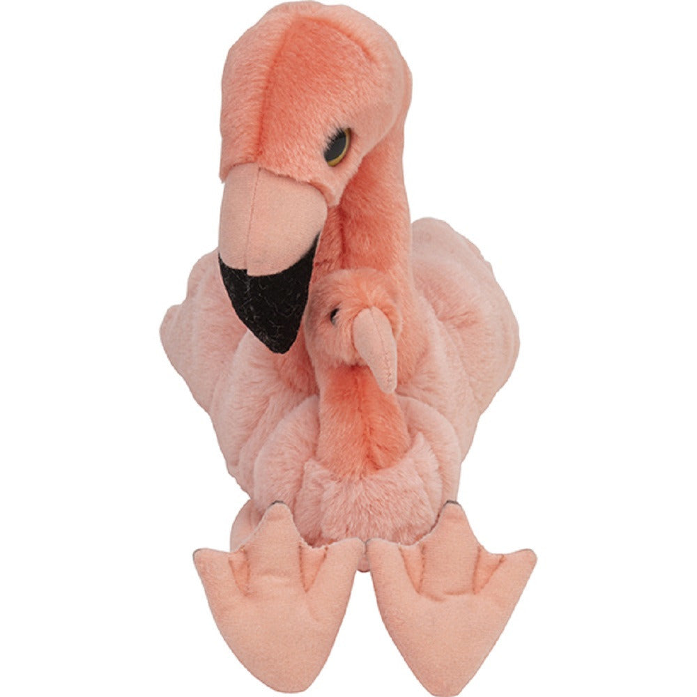 nature-planet-pluche-flamingos-met-baby-22-cm-tropische-vogel_10318163