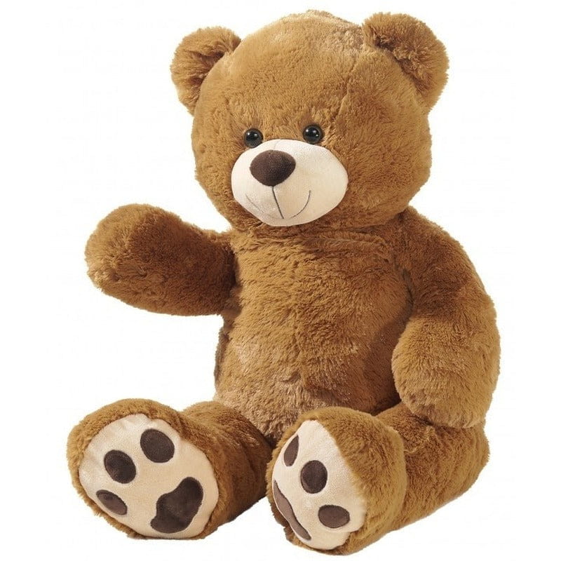 Heunec knuffelbeer - bruin - pluche - 95 cm - grote knuffel - Pluchen speelgoed