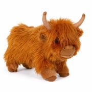 Heunec Schotse Hooglander knuffel - pluche - 30 cm - bruin - Pluchen speelgoed
