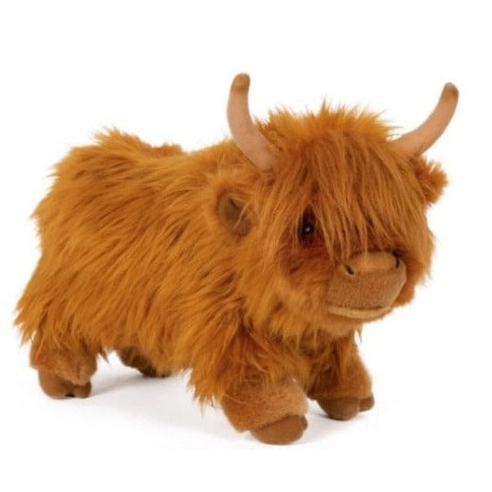 Heunec Schotse Hooglander knuffel - pluche - 30 cm - bruin - Pluchen speelgoed