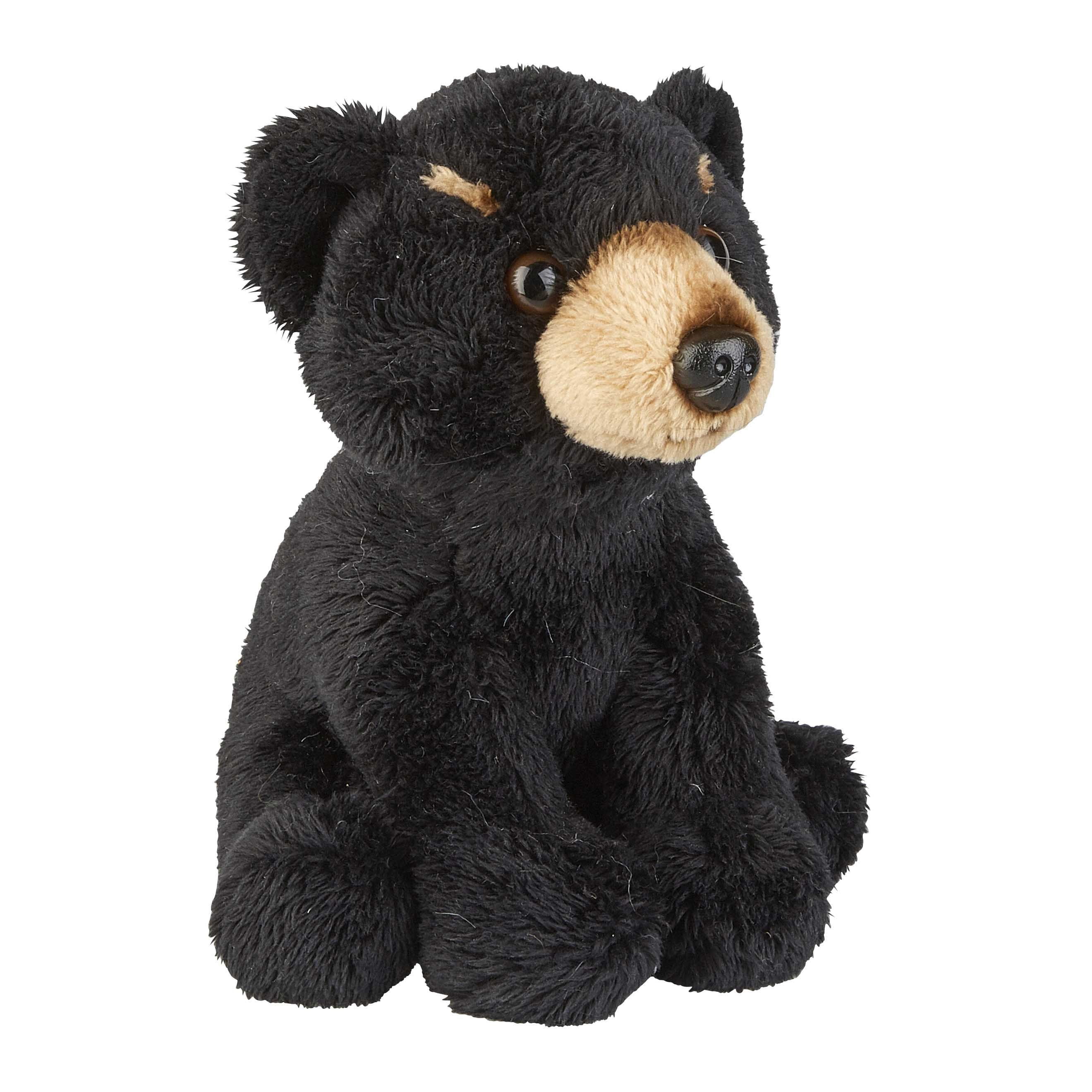 Pluche zwarte beer knuffel - 15 cm - pluche - berenknuffel - dierenknuffel - kinderkado - Pluchen speelgoed