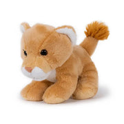 Semo leeuwin knuffel - pluche - 13 cm - bruin - kraalogen - Pluchen speelgoed