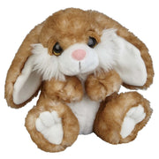 Ravensden konijntje knuffel - pluche - 18 cm - lichtbruin - Pluchen speelgoed