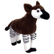 Wild Republic okapi knuffel - pluche - 30 cm - staand - Afrikaanse dieren - knuffeldier - Pluchen speelgoed