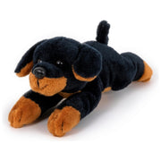 heunec-rottweiler-knuffel-pluche-zwart-bruin-13-cm-hond_10164185-2