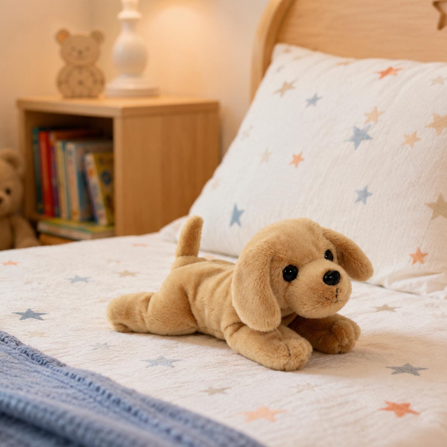 Labrador hond knuffel blond - pluche - 18 cm - dierenknuffel - Pluchen speelgoed