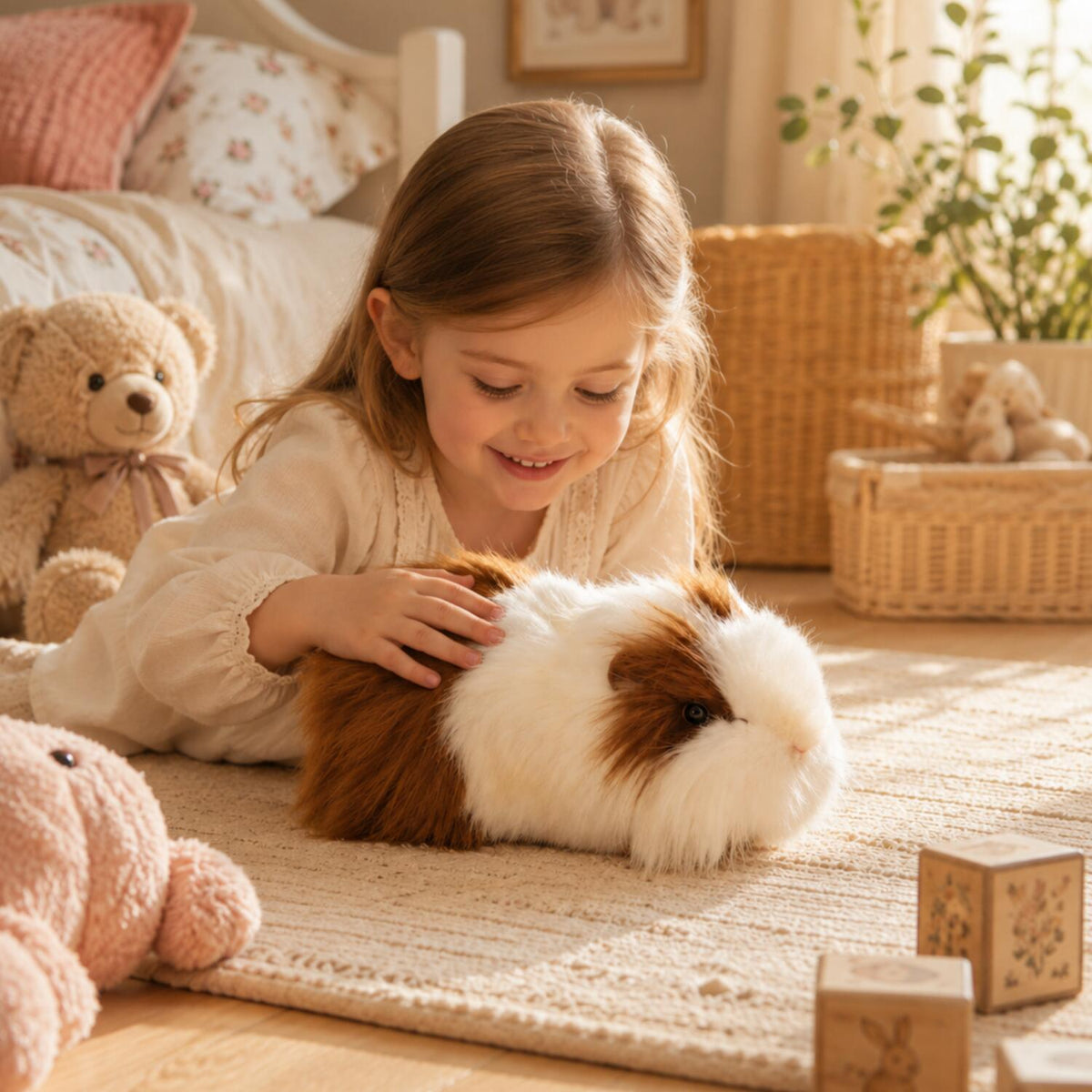 hansa-cavia-knuffel-wit-bruin-30-cm-pluche_10061189-9