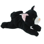 Cornelissen lapjes kat knuffel - zwart/wit - 17 cm - pluche - Pluchen speelgoed