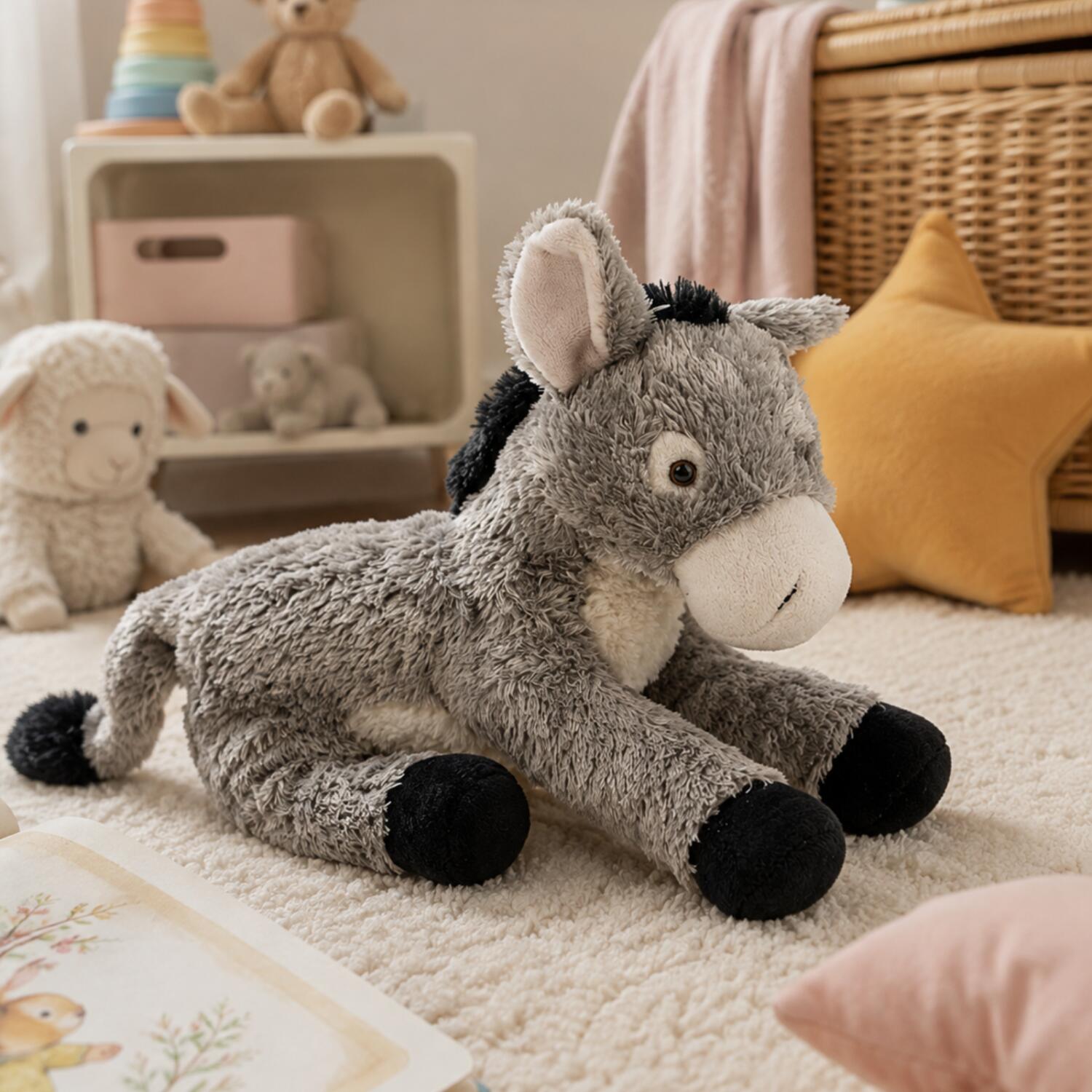 cornelissen-ezel-knuffel-pluche-grijs-34-cm-boerderij_10326195-2