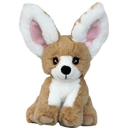 Nature Planet fennec woestijnvos knuffel - pluche - zittend - 17 cm - Pluchen speelgoed
