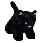 Wild Republic kattenknuffel - pluche - zwart - 18 cm - poes - Pluchen speelgoed