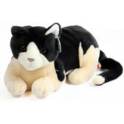 pluche-kat-poes-knuffeldier-zwart-creme-30-cm-huisdieren-katten-lapjeskat_10058202-2