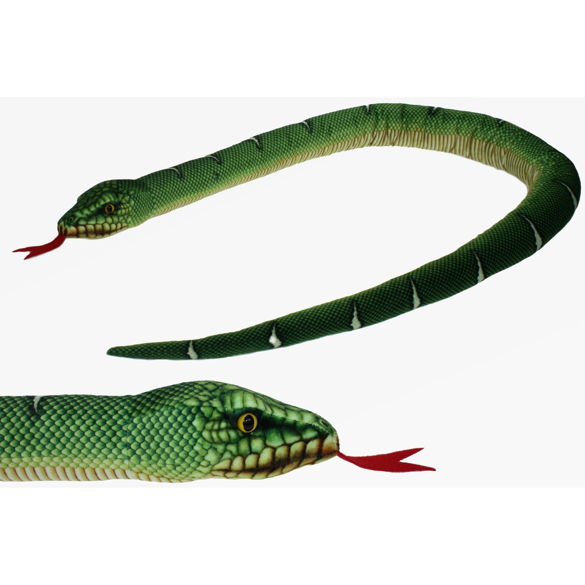 Cornelissen pluche knuffel - groene boom python slang - 150 cm - Pluchen speelgoed