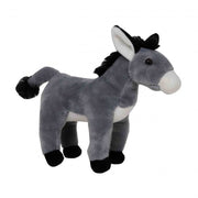 Sandy ezel knuffel - grijs - pluche - 24 cm - boerderij dier - Pluchen speelgoed