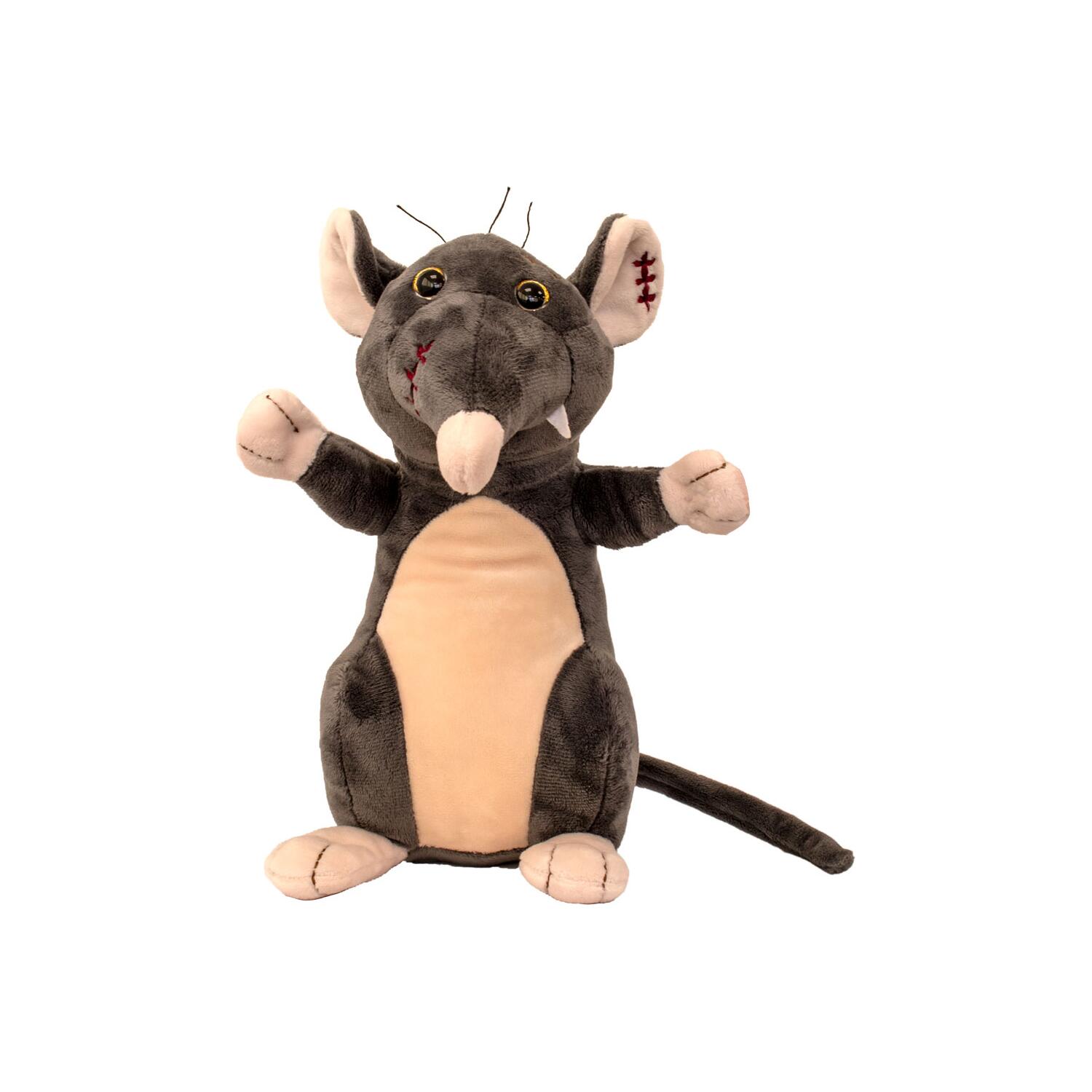 suki-gifts-knuffel-rat-grijs-bruin-pluche-knuffeldier-13-cm_10498209