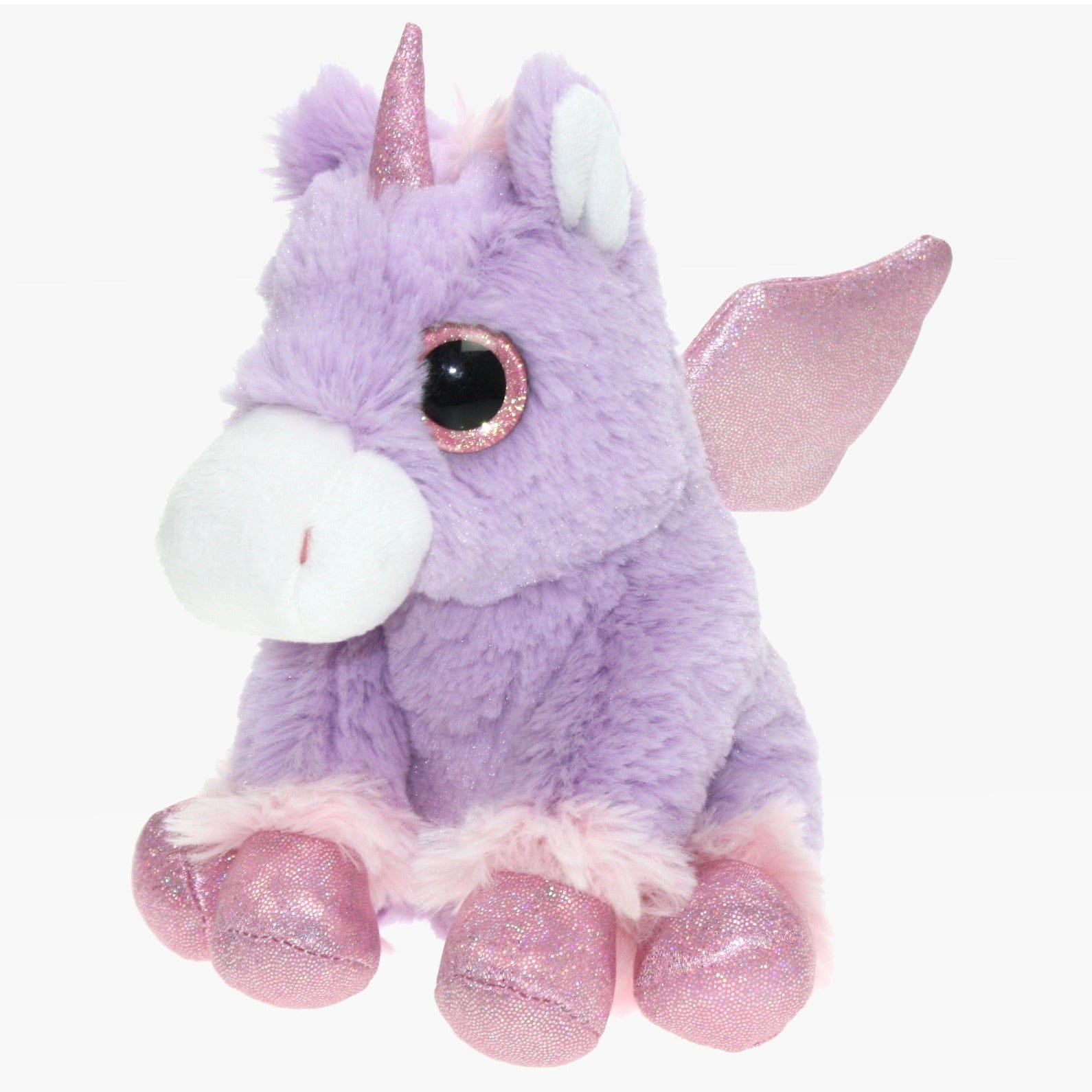 Cornelissen eenhoorn knuffel - paars - pluche - 20 cm - Pluchen speelgoed