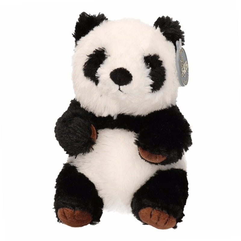 Pluche panda knuffel - zittend - 19 cm - zachte knuffel - Pluchen speelgoed