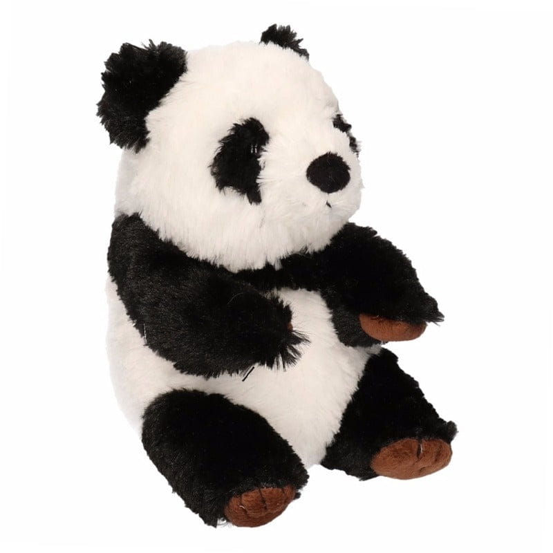 Pluche panda knuffel - zittend - 19 cm - zachte knuffel - Pluchen speelgoed