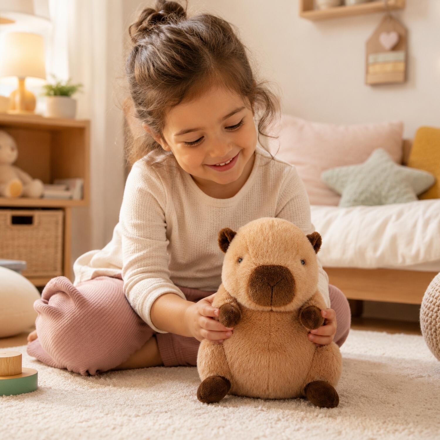 suki-gifts-capibara-knuffel-bruin-pluche-knuffeldier-25-cm-zachte-dierenknuffel_10498218-2