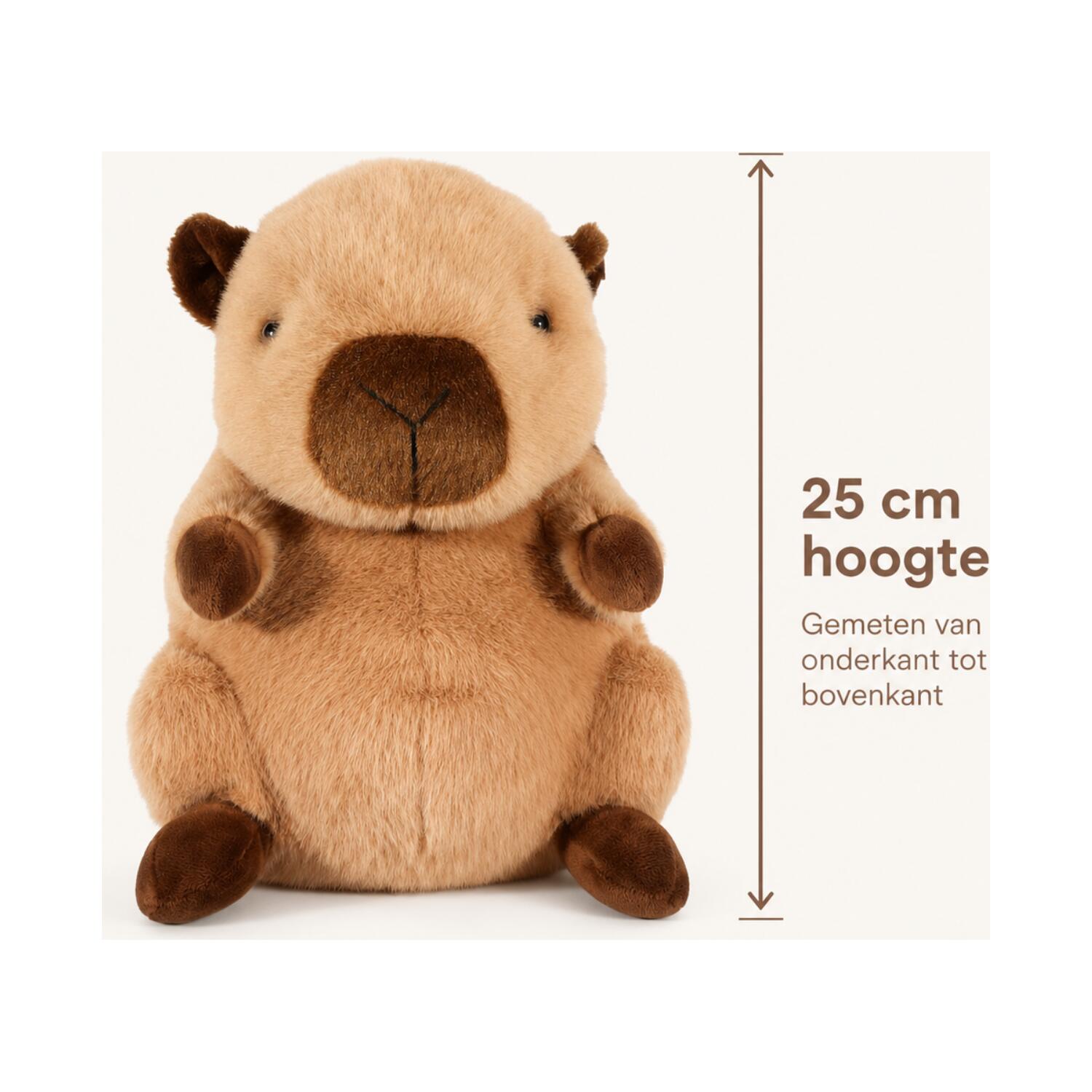 suki-gifts-capibara-knuffel-bruin-pluche-knuffeldier-25-cm-zachte-dierenknuffel_10498218-3