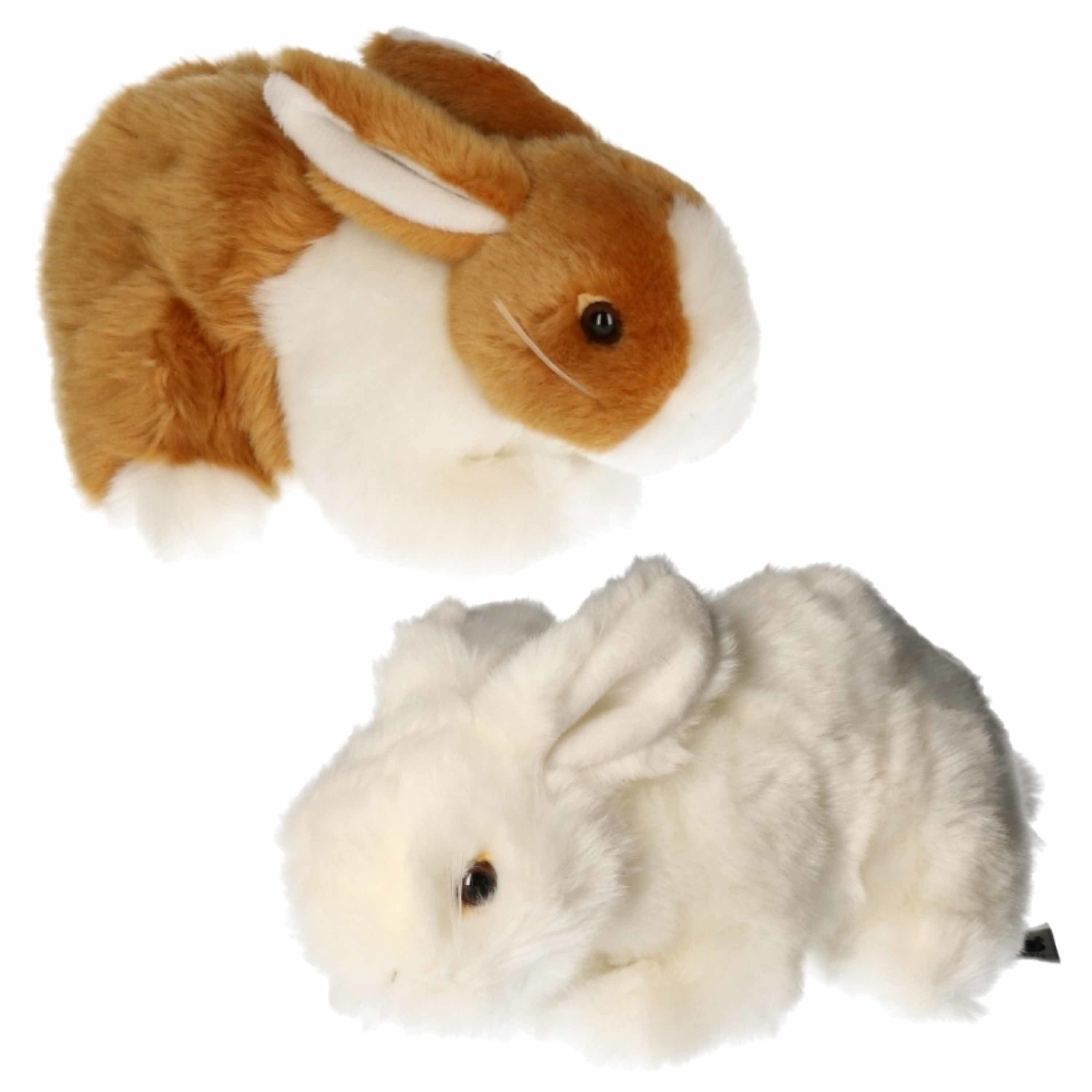 set-van-2-pluche-konijnen-knuffels-20-cm-zacht_10283219