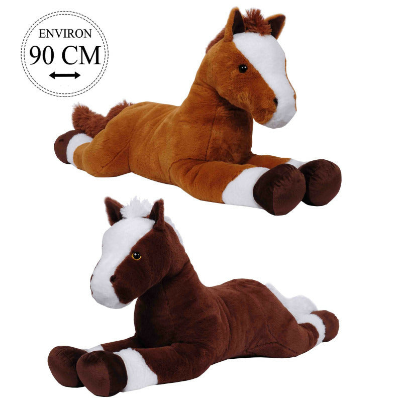 paard-knuffel-hippos-zachte-pluche-bruin-wit-90-cm_10430221