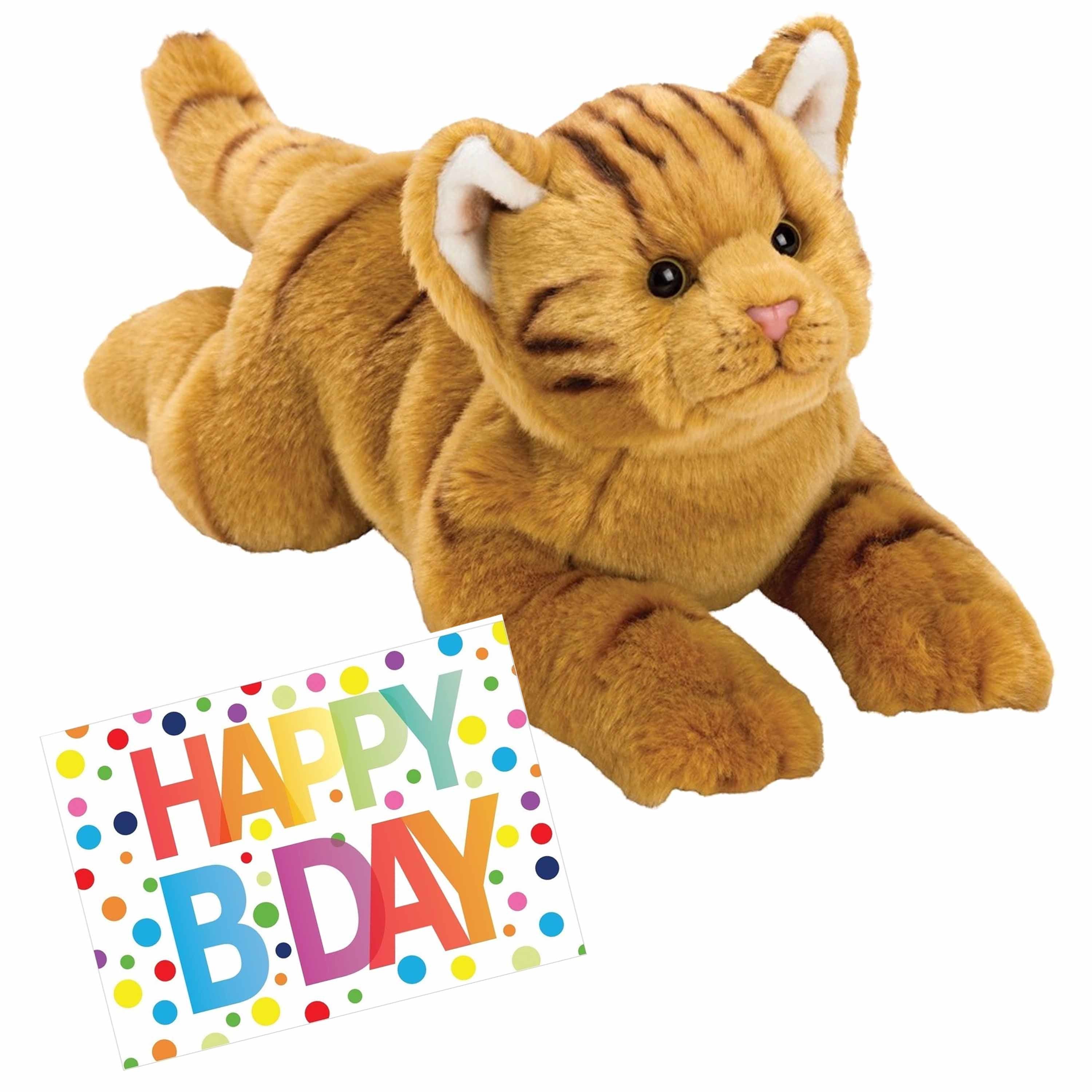 pluche-knuffel-rode-kat-poes-33-met-a5size-happy-birthday-wenskaart_10327227