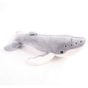 Pluche bultrug walvis knuffel - pluche - 24 cm - grijs - Pluchen speelgoed