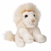 Witte leeuw knuffel - pluche - 15 cm - zittend - Pluchen speelgoed