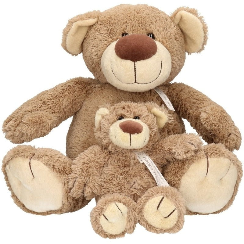 Happy Horse Bella mama en kind beer - pluche - 40 en 22 cm - Pluchen speelgoed
