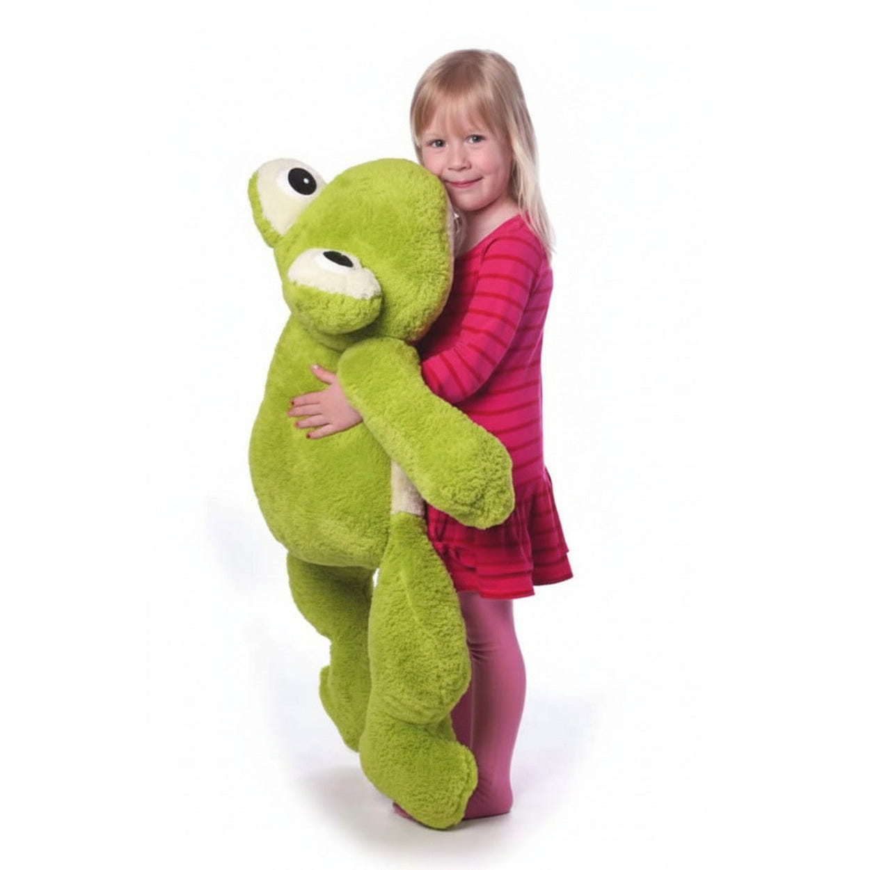 Mega kikker knuffel - pluche - 97 cm - grote knuffel - Pluchen speelgoed