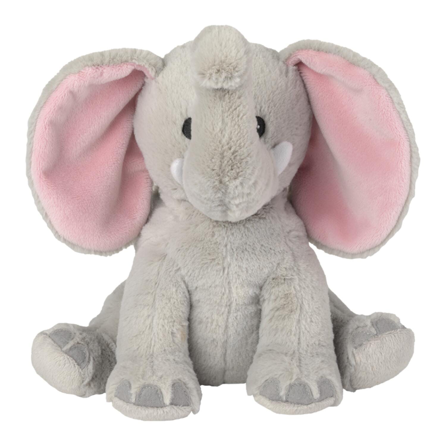 Warmies olifant warmteknuffel - grijs - 29 cm - magnetronknuffel - Pluchen speelgoed