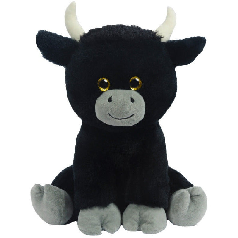herman-stier-koe-knuffel-pluche-zwart-24-cm_10430250