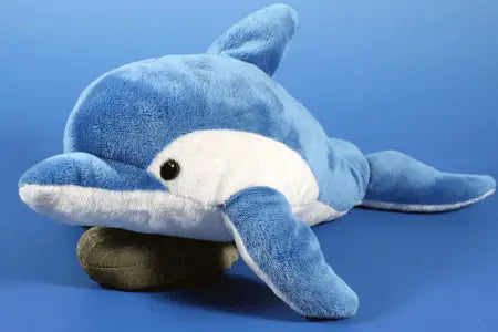 Pluche dolfijn knuffel - blauw - 33 cm - dolfijn - knuffel - Pluchen speelgoed