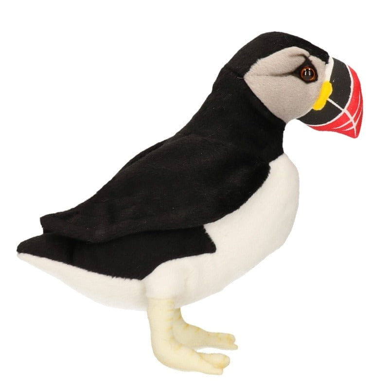 Hansa papegaaiduiker knuffel - pluche - 21 cm - vogelknuffel - Pluchen speelgoed