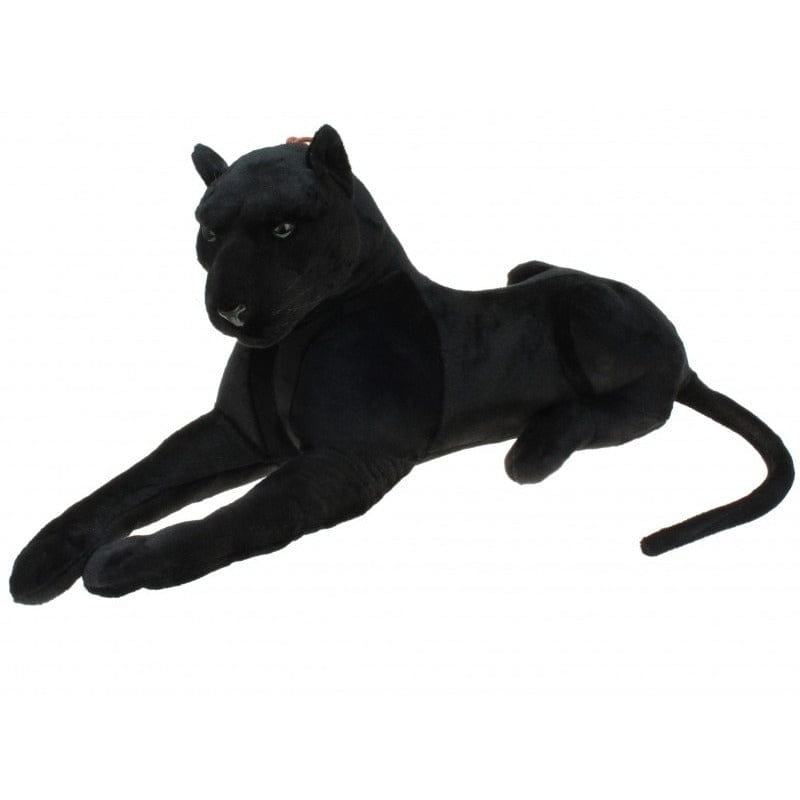 Panter knuffel - pluche - liggend - 70 cm - Pluchen speelgoed