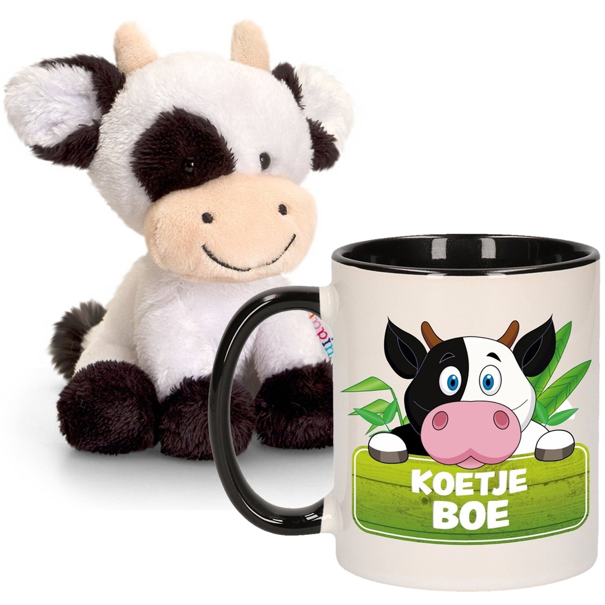 cadeau-set-kind-koeien-knuffel-14-cm-en-drinkbeker-mok-koe-300-ml_10366254