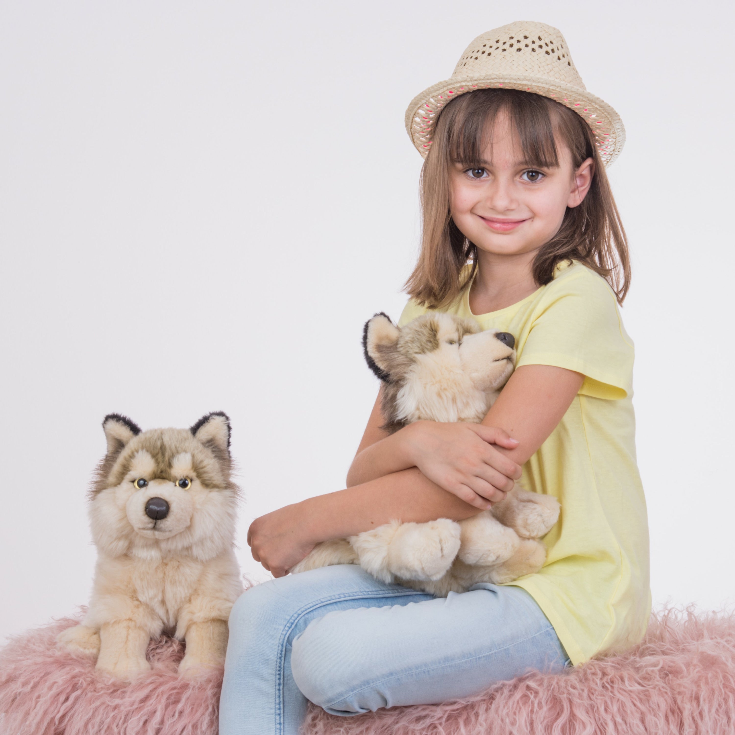 hermann-teddy-wolf-knuffel-pluche-grijs-wit-29-cm_10434266