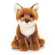 Hermann Teddy vos knuffel - pluche - 20 cm - rood - Pluchen speelgoed