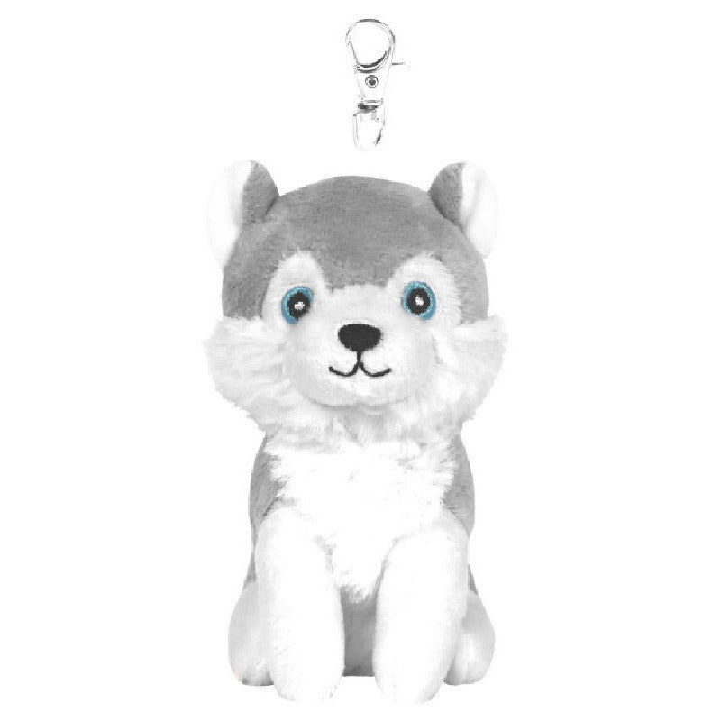 billy-husky-knuffel-sleutelhanger-grijs-wit-11-cm_10430268