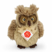 Uil knuffel - zachte pluche - bruin - 17 cm - Hermann Teddy - Pluchen speelgoed