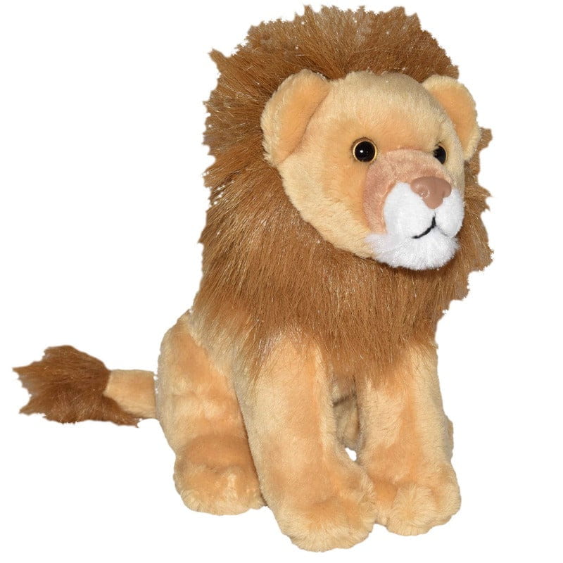 Wild Republic leeuw knuffel - met geluid - pluche - 20 cm - Pluchen speelgoed