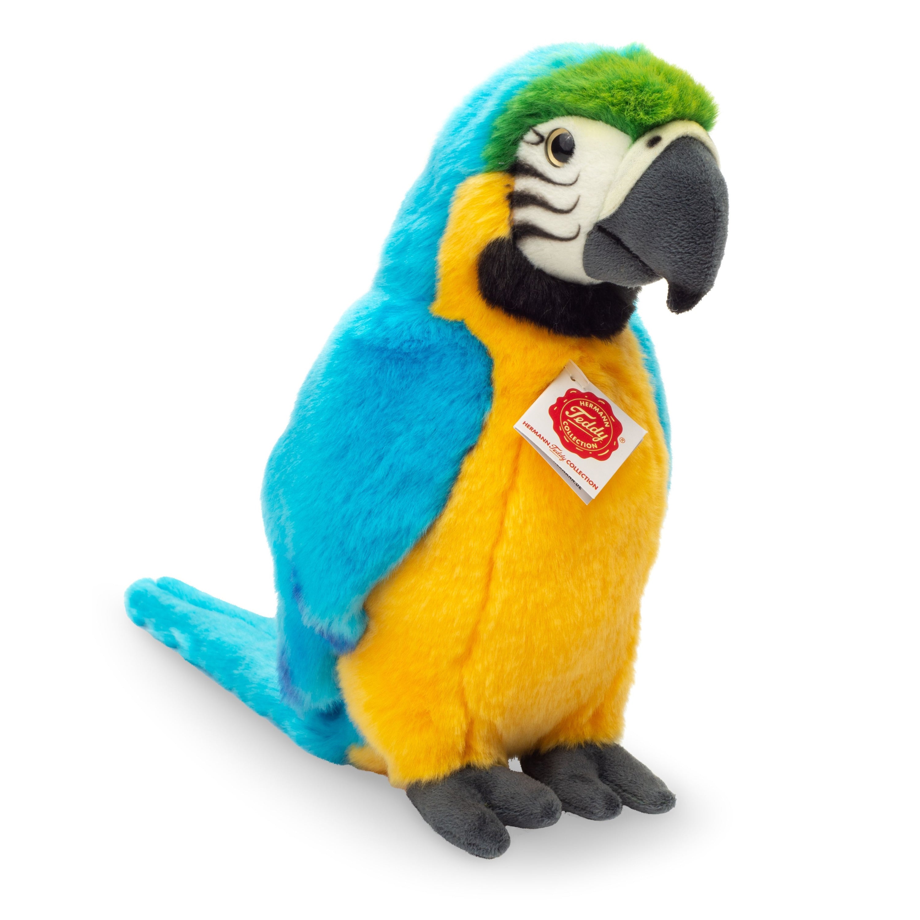 knuffeldier-papegaai-ara-zachte-pluche-stof-premium-kwaliteit-knuffels-blauw-geel-26-cm_10434281