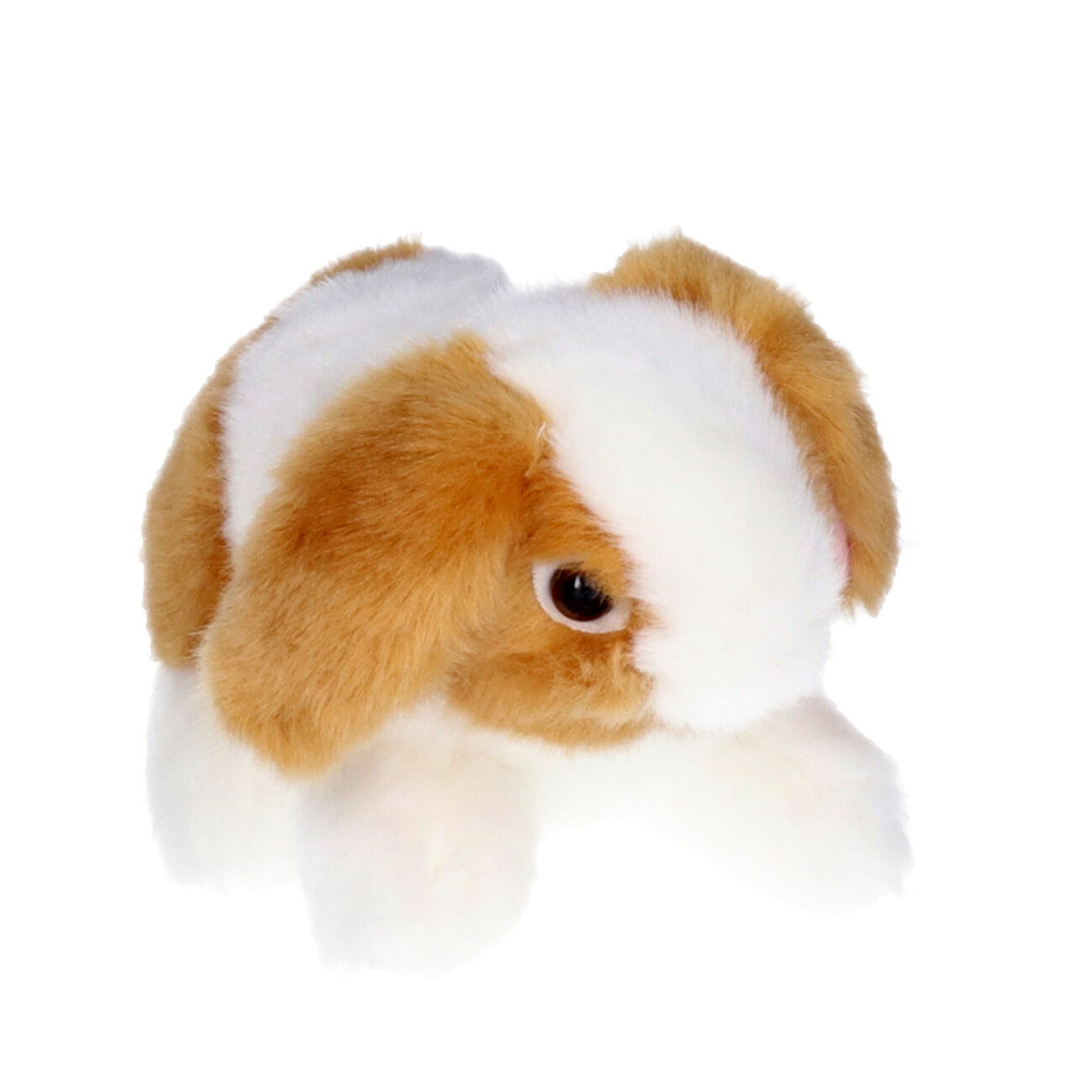 pluche-knuffel-konijn-bruin-wit-18-cm_10046288-1