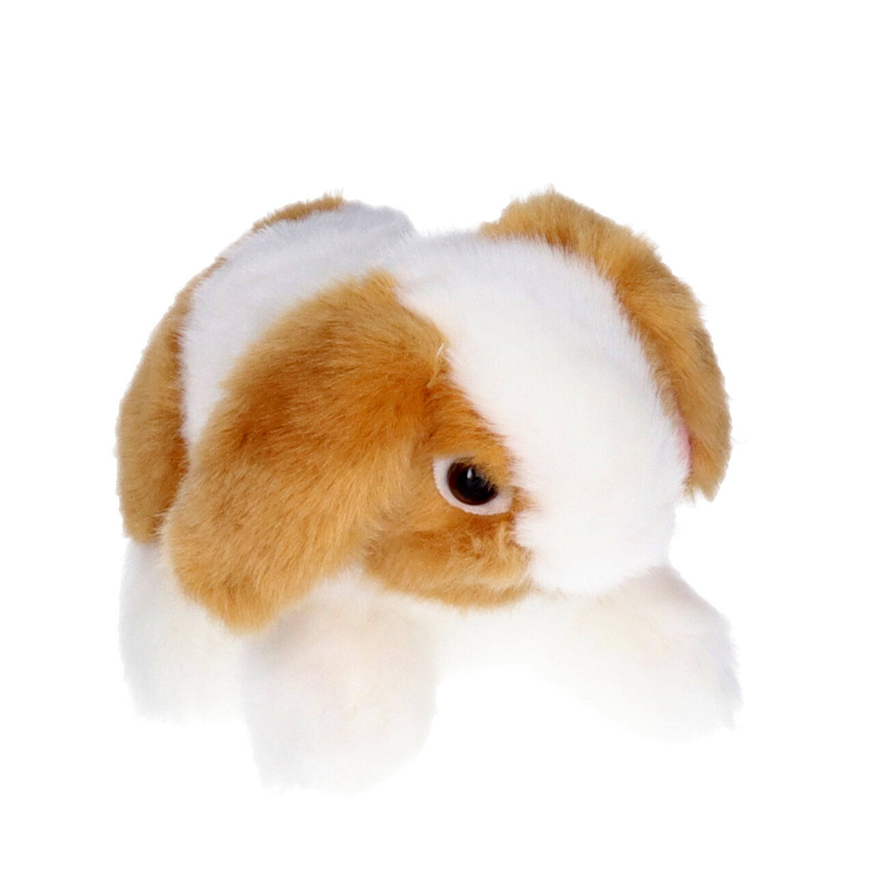 pluche-knuffel-konijn-bruin-wit-18-cm_10046288-1